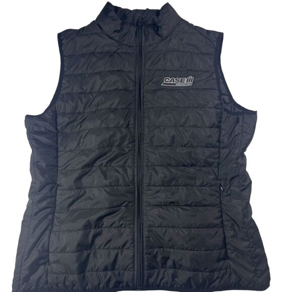 IH Case Jackets & Blazers - IH Case Black Puffer Vest Women’s XL Zip Up Core365 Warm Logik